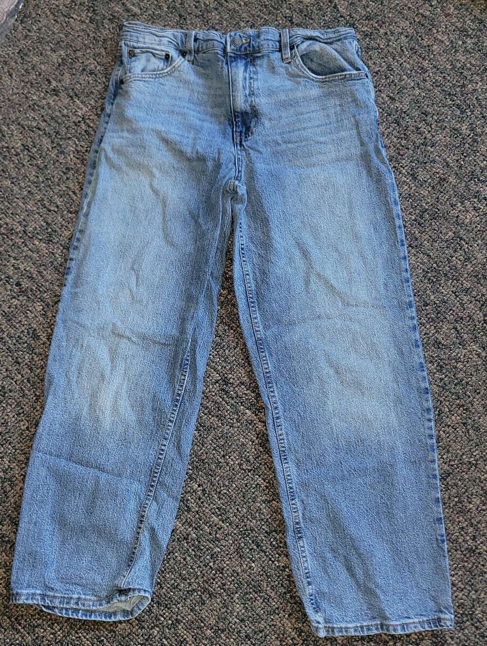 RSQ Light Blue Relaxed Straight Jeans
